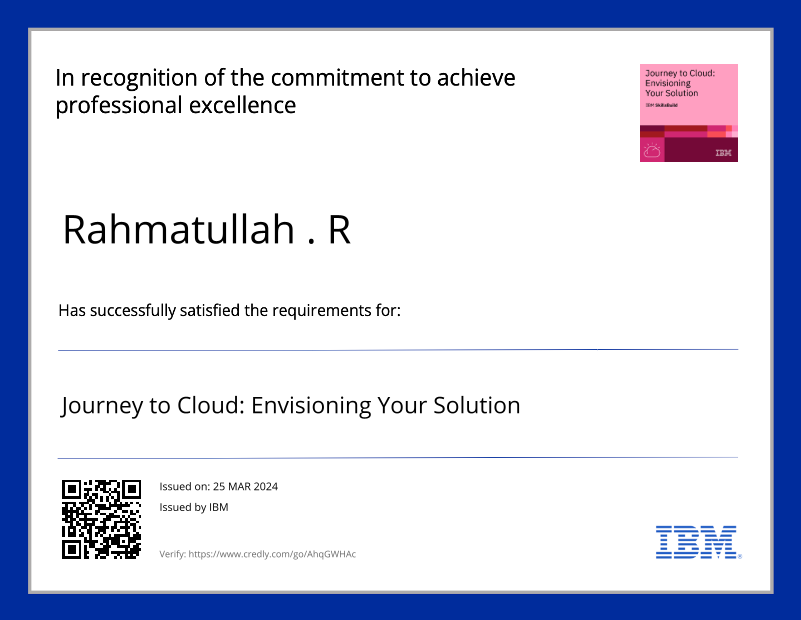 Journey to Cloud: Envisioning Your Solution
